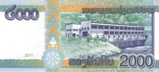 2000 Kip Laos 2011